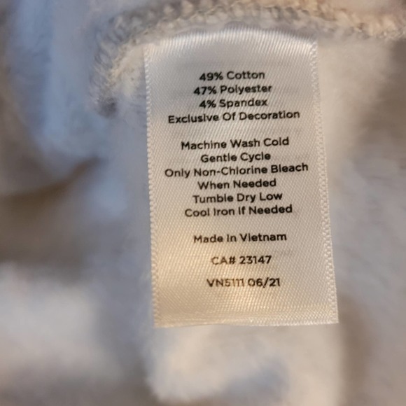 T By Talbots Women's Pullover Sweatshirt Gray Poinsettia Stretch Zipper Size XS - Picture 8 of 10